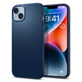 iPhone 14 Plus Tok - Spigen Thin Fit - Kék iPhone 14 Plus Tok - Spigen Thin Fit - Kék