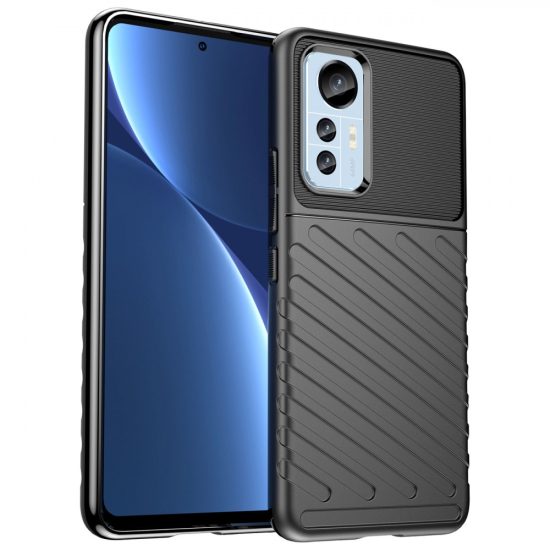 Xiaomi 12 Lite Tok - Thunder Case - Fekete