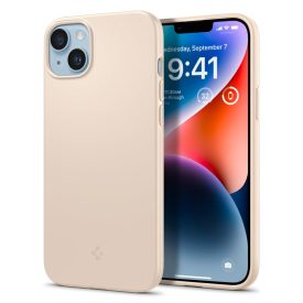 iPhone 14 Plus Tok - Spigen Thin Fit - Bézs iPhone 14 Plus Tok - Spigen Thin Fit - Bézs