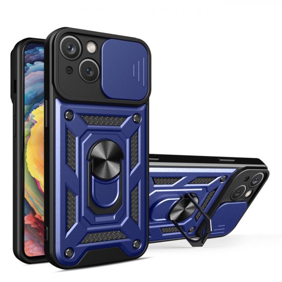 iPhone 14 Plus Tok - Hybrid Armor Camshield - Kék