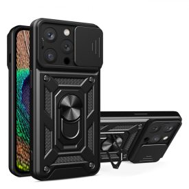 iPhone 14 Pro Max Tok - Hybrid Armor Camshield - Fekete iPhone 14 Pro Max Tok - Hybrid Armor Camshield - Fekete