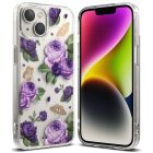 iPhone 14 Plus Tok - Ringke Fusion Design - Purple Rose