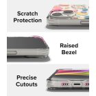 iPhone 14 Plus Tok - Ringke Fusion Design - Purple Rose