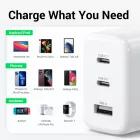 Ugreen CD275 Hálózati Töltő 65W - 2x USB-C + USB-A - Fehér