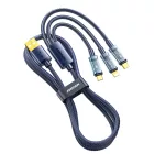 Joyroom 3in1 USB - USB-C + micro + Lightning Kábel - 1.2m 3.5A - Kék