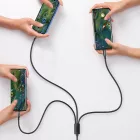Joyroom 3in1 USB - USB-C + micro + Lightning Kábel - 1.2m 3.5A - Kék
