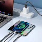 Joyroom 3in1 USB - USB-C + micro + Lightning Kábel - 1.2m 3.5A - Kék