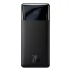 Baseus Power Bank 10000mAh 20W - Bipow - 2xUSB + 1xUSB-C - Fekete