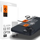 iPhone 14 / 14 Plus / 15 / 15 Plus Lencsevédő - Spigen Glas.tR EZ Fit Optik Pro - Fekete x 2 db