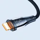 Joyroom USB-A - Lightning Kábel Intelligens Kikapcsolással - 1.2m 2.4A - Fekete