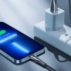 Joyroom USB-A - Lightning Kábel Intelligens Kikapcsolással - 1.2m 2.4A - Fekete