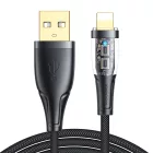 Joyroom USB-A - Lightning Kábel Intelligens Kikapcsolással - 1.2m 2.4A - Fekete