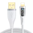 Joyroom USB-A - Lightning Kábel Intelligens Kikapcsolással - 1.2m 2.4A - Fehér