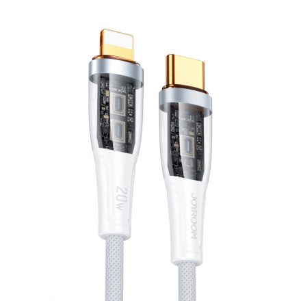 Joyroom USB-C - Lightning Kábel Intelligens Kikapcsolással - 1.2m 2.4A - Fehér