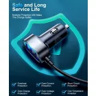 Joyroom JR-CL03 Pro Autós Töltő 5xUSB 45W - 1.5m Hosszabbító Kábellel