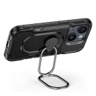 iPhone 14 Tok - Joyroom Dual Hinge - Ütésálló, Tartógyűrűvel - Fekete