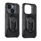iPhone 14 Tok - Joyroom Dual Hinge - Ütésálló, Tartógyűrűvel - Fekete