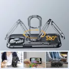iPhone 14 Pro Tok - Joyroom Dual Hinge - Ütésálló, Tartógyűrűvel - Fekete