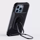 iPhone 14 Pro Tok - Joyroom Dual Hinge - Ütésálló, Tartógyűrűvel - Fekete