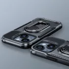 iPhone 14 Plus Tok - Joyroom Dual Hinge - Ütésálló, Tartógyűrűvel - Fekete