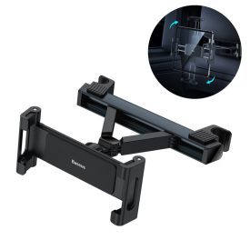 Baseus JoyRide Pro Autós Telefon / Tablet Tartó - Fejtámlához - Fekete   Baseus JoyRide Pro Autós Telefon / Tablet Tartó - Fejtámlához - Fekete