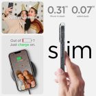 iPhone 14 Tok - Spigen Liquid Crystal Glitter - Átlátszó-Ezüst