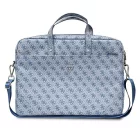 Guess Saffiano 4G Triangle Logo Laptop Táska 16" - Kék