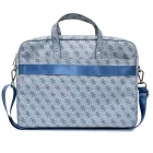 Guess Saffiano 4G Triangle Logo Laptop Táska 16" - Kék