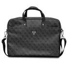 Guess Saffiano 4G Triangle Logo Laptop Táska 16" - Fekete