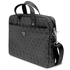 Guess Saffiano 4G Triangle Logo Laptop Táska 16" - Fekete