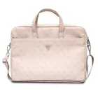 Guess Saffiano 4G Triangle Logo Laptop Táska 16" - Pink