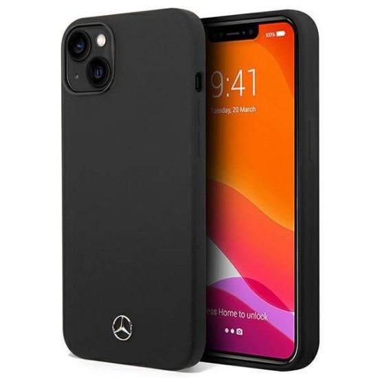 iPhone 14 Plus Tok - Mercedes Silicone Line - Fekete
