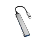 Dudao USB-C HUB 4in1 - 4x USB-A (3x USB2.0 + 1x USB3.0)
