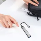Dudao USB-C HUB 4in1 - 4x USB-A (3x USB2.0 + 1x USB3.0)