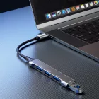 Dudao USB-C HUB 4in1 - 4x USB-A (3x USB2.0 + 1x USB3.0)