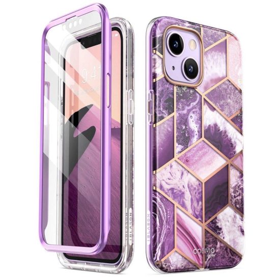 iPhone 14 Plus Tok - Supcase Cosmo - Lila-Márvány