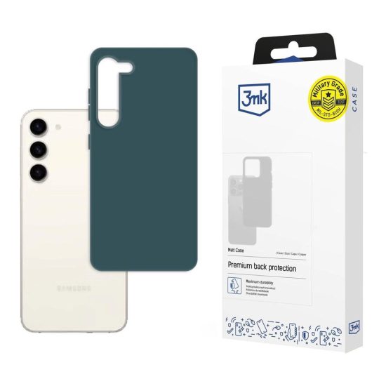 Samsung Galaxy S23 5G Tok - 3mk Matt Case - Zöld