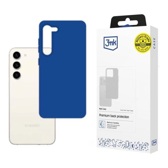 Samsung Galaxy S23 5G Tok - 3mk Matt Case - Kék