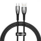 Baseus Glimmer USB-A - USB-C Kábel - 1m 6A 100W - Fekete