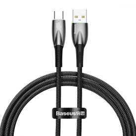 Baseus Glimmer USB-A - USB-C Kábel - 1m 6A 100W - Fekete Baseus Glimmer USB-A - USB-C Kábel - 1m 6A 100W - Fekete