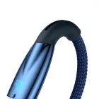 Baseus Glimmer USB-A - USB-C Kábel - 1m 6A 100W - Kék