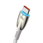Baseus Glimmer USB-A - USB-C Kábel - 1m 6A 100W - Fehér