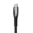 Baseus Glimmer USB-A - USB-C Kábel - 2m 6A 100W - Fekete