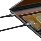 Baseus Glimmer USB-C - USB-C Kábel - 2m 5A 100W - Fekete