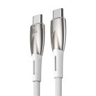 Baseus Glimmer USB-C - USB-C Kábel - 2m 5A 100W - Fehér