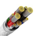 Baseus Glimmer USB-C - USB-C Kábel - 2m 5A 100W - Fehér