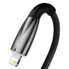 Baseus Glimmer USB-A - Lightning Kábel - 2m 2.4A - Fekete