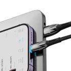 Baseus Glimmer USB-A - Lightning Kábel - 2m 2.4A - Fekete