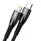 Baseus Glimmer USB-C - Lightning Kábel - 2m 20W - Fekete