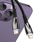 Baseus Glimmer USB-C - Lightning Kábel - 2m 20W - Fekete